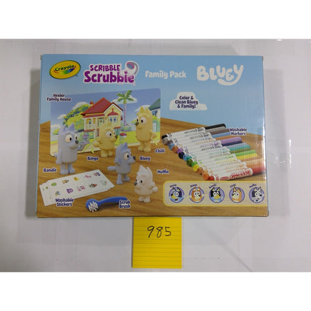 Crayola Scribble Scrubbie Bluey Family Pack Kids Unisex OS New 80+ Pieces Set
