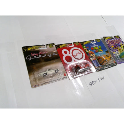 Hot Wheels Pop Culture Premium Set 4 Mario Mystery Machine Mazda Kool Kombi NEW