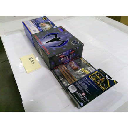 DC Batman Lot Batarang Replica Air Boat Figure DVD Set Black Good Condition