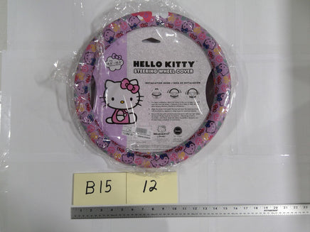 Hello Kitty Steering Wheel Cover Pink Purple 14.5-15.5 In Universal Car SUV