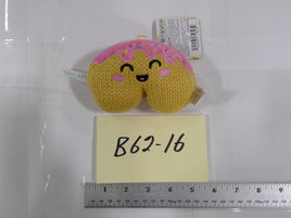 Ami Amis Plush Toy Mini Yellow Donut Dessert Knit Pink Frosting Sprinkles New