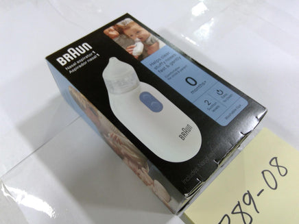 Braun Nasal Aspirator 1 Electric Suction 0m+ Baby Washable Tips White New
