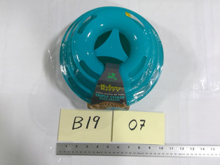 Quirky Kitty Triple Chase Ball Track Interactive Cat Toy Teal 3 Level Tower