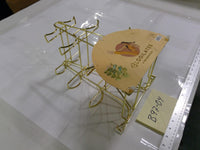 Blogilates 4-Tier Weight Rack Dumbbell Storage Gold Metal Home Gym Stand