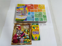 Crayola Limited Edition Art Set 115 Pc Pets Book 24 Colored Pencils Kit 3 Pieces