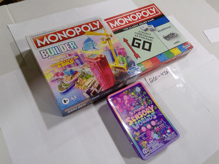 Mixed Lot Monopoly Builder Classic Slimygloop Sensory Worlds Game Lot New Sealed