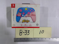 Nintendo Switch PowerA Kirby Enhanced Wired Controller 10ft USB Pink Blue Used