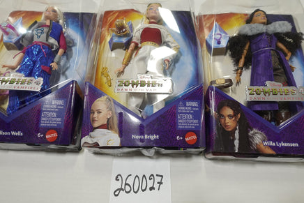 Disney Zombies 4 Dawn Of The Vampires Mattel Doll Lot Addison Nova Willa New Box