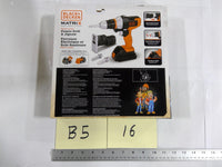 BLACK+DECKER Matrix Junior Power Drill & Jigsaw Kids Roleplay Toy 3+ Orange