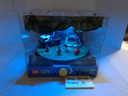 LEGO City 60426 Jungle Explorer Truck Lighted Display Case Clear Plastic