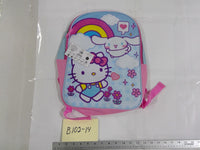 Hello Kitty Multicolor 16" Girls Backpack Soft Case Adjustable Straps School Bag