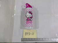 Sanrio Hello Kitty Kids Water Bottle Pink Hearts Aluminum Drink Cup With Lid