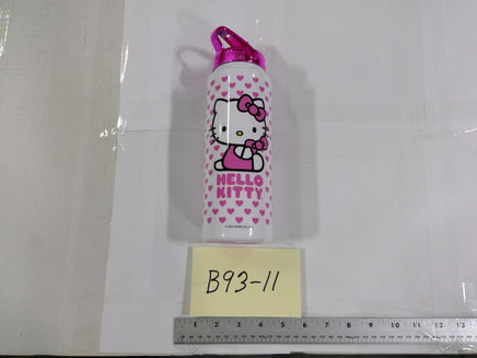 Sanrio Hello Kitty Kids Water Bottle Pink Hearts Aluminum Drink Cup With Lid