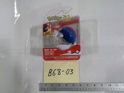 Pokemon Alolan Vulpix Clip N Go Great Ball Action Figure Jazwares Toy New
