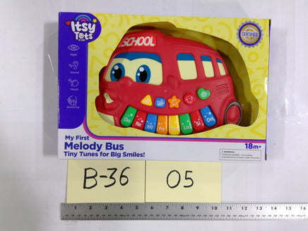 Itsy Tots My First Melody Bus Musical Toy 18m+ Red School Bus Toddler Sounds