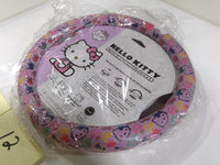 Hello Kitty Steering Wheel Cover Pink Purple 14.5-15.5 In Universal Car SUV