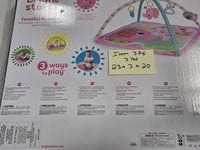 Bright Starts Fanciful Flowers Activity Gym Pretty In Pink 3 Ways To Play Mat