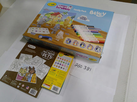 Crayola Scribble Scrubbie Bluey Lot Family Pack Coloring Book Pencils 24ct New