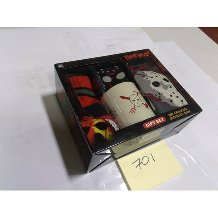 CultureFly Friday the 13th Gift Set Mens OS Multicolor NEW Mug Socks Beanie Box