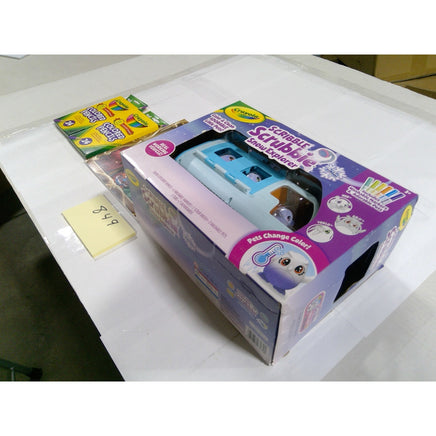 Crayola Scribble Scrubbie Snow Explorer - Kids NEW Blue Pets Pencils Book Bundle