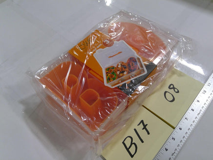 CWC Halloween Snack Box Kids Lunch Container Orange BOO Bento Tray Plastic