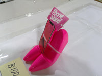 Pink High Heel Phone Stand Desk Holder Universal Glossy Plastic Mount Cute