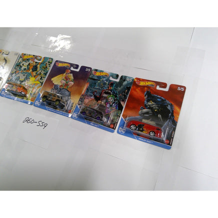Hot Wheels Premium DC Batman Pop Culture Set of 5 1:64 Multi NEW Real Riders