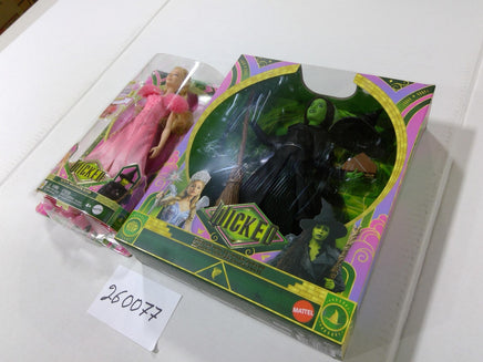 Wicked Glinda & Elphaba Thropp Mattel 12 In Fashion Dolls Lot Of 2 NIB Boxed