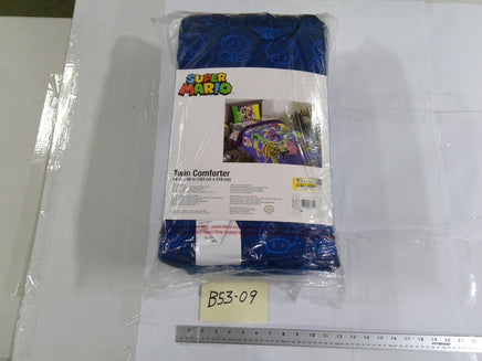 Super Mario Twin Comforter 64x86 Kids Multicolor Mario Luigi Video Game Bed