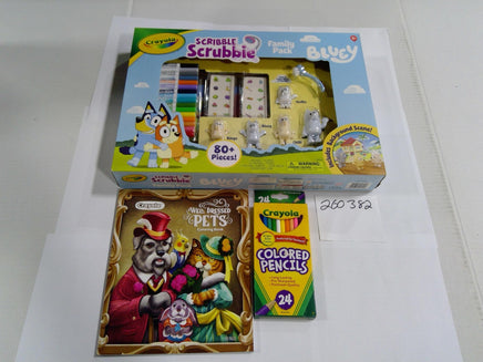 Crayola Scribble Scrubbie Bluey Family Pack 80+ Pc Coloring Book Pencils New