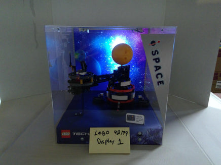 LEGO Technic 42179 Planet Earth Moon Space Display Case Clear Light Acrylic