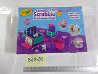Crayola Scribble Scrubbie Pet Grooming Truck Pets Markers Vehicle Kids Toy New