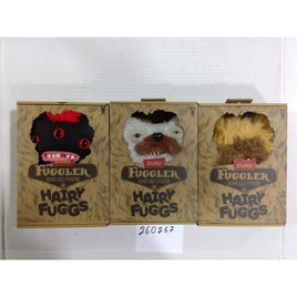 Zuru Fuggler Hairy Fuggs Funny Ugly Monster Plush Set of 3 New NIB Multicolor