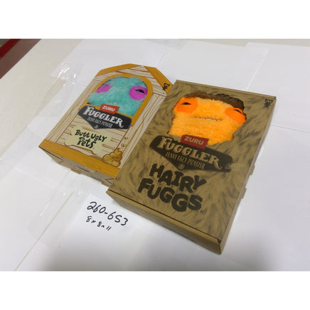 Zuru Fuggler Funny Ugly Monster Butt Ugly Pets Hairy Fuggs Set Teal Orange NIB