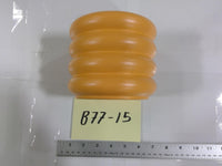 Room Essentials Small Planter Pot 5.5 In Orange Ceramic Glazed Ribbed Decor