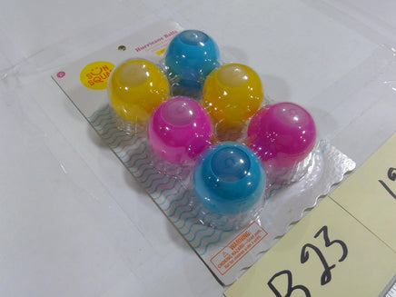 Sun Squad Hurricane Balls 6pk Kids Outdoor Toss Pool Toy Ages 3+ New Multicolor