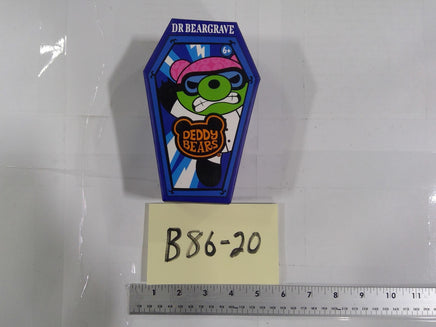 Deddy Bears Dr Beargrave Mini Coffin Toy Small Blue Collectible Halloween New