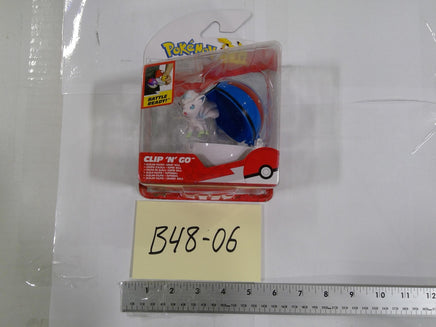 Pokemon Lola Clip 'N' Go Great Ball Action Figure Jazwares Toy White Blue