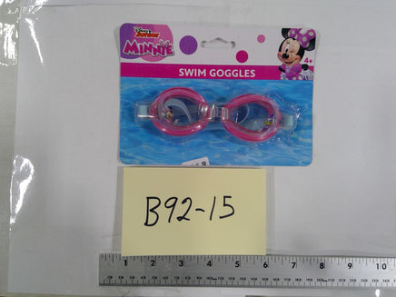 Disney Minnie Swim Goggles Kids 4+ Pink Minnie Mouse Adjustable Strap Pool