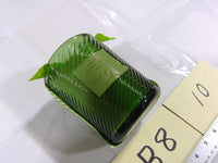 Apple Cinnamon Joy Scented Candle Green Ribbed Glass Jar Medium Holiday Decor