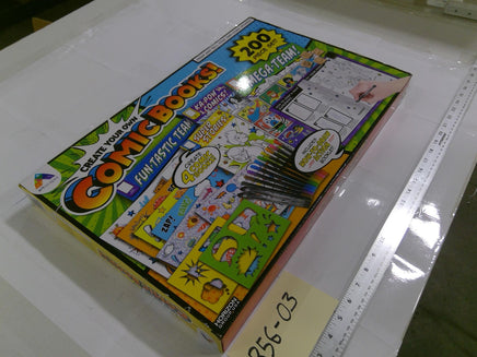 Horizon Group USA Create Your Own Comic Books 200 Pc Art Kit Stamps Markers New