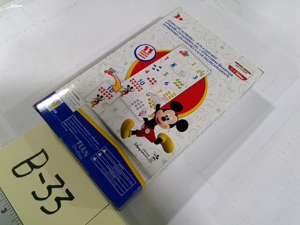 Disney Mickey Number Cards 1-10 Wooden 11 Pieces 3+ Educational Toy New Game