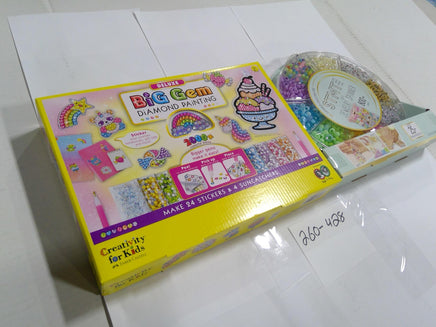 Creativity For Kids Big Gem Diamond Painting & Jewelry Spinner 2pc Kit Lot New