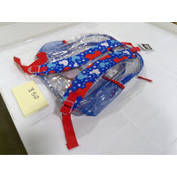 Disney Mickey Mouse Clear Backpack Kids OS Blue Red NEW Stadium Approved Bag
