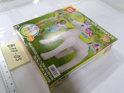 Play Day Unicorn Sprinkler Inflatable Kids Outdoor Water Toy Ages 3+ White New