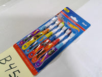 Brush Buddies Hot Wheels Toothbrushes 6 Pack Soft Bristles Kids Boys New