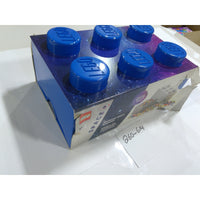 LEGO Storage Brick 6 Knobs Kids Blue Space Galaxy New Damaged Box 4000