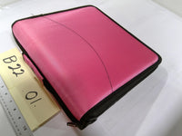 Case It Dual 2-in-1 Zipper Binder Pink 3in Ring Capacity Kids School Organizer