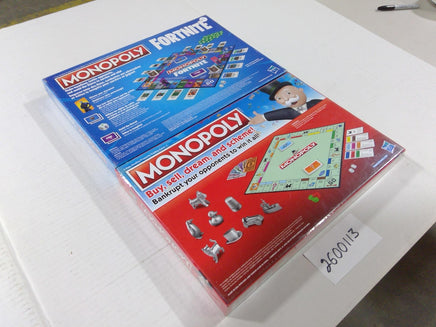 Hasbro Monopoly Fortnite & Classic Monopoly Board Game Lot New Sealed Family