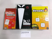Cuffing Season Godfather Streaks Party Game Lot New Sealed Various Brands
